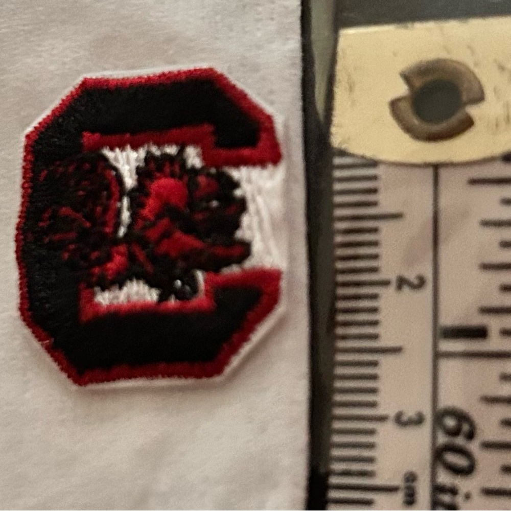 USC Gamecocks 1”x1” licensed iron on patch